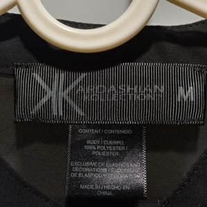 Kardashian Kollection sheer black blouse, size M